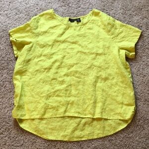 Tahari Yellow Blouse